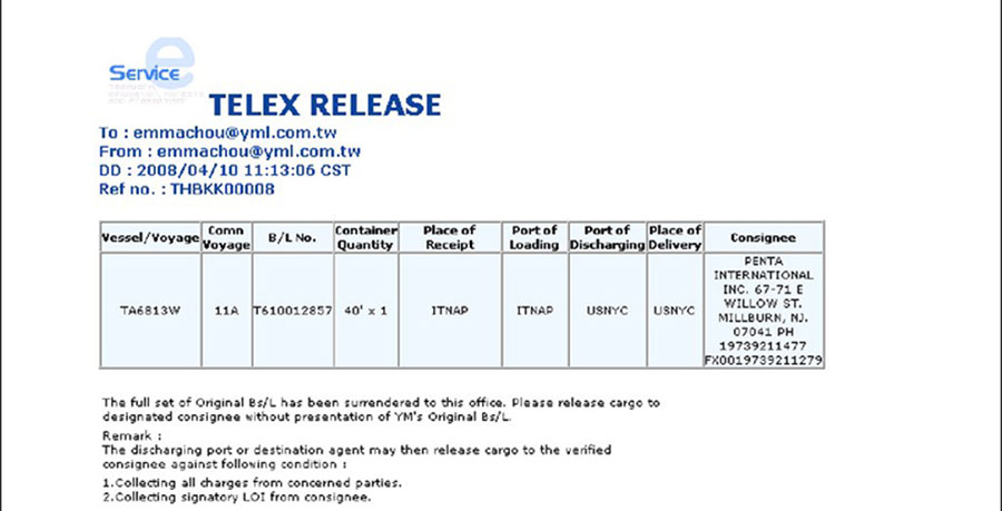 Telex Release là gì? ưu nhược điểm - Việt Tín Express