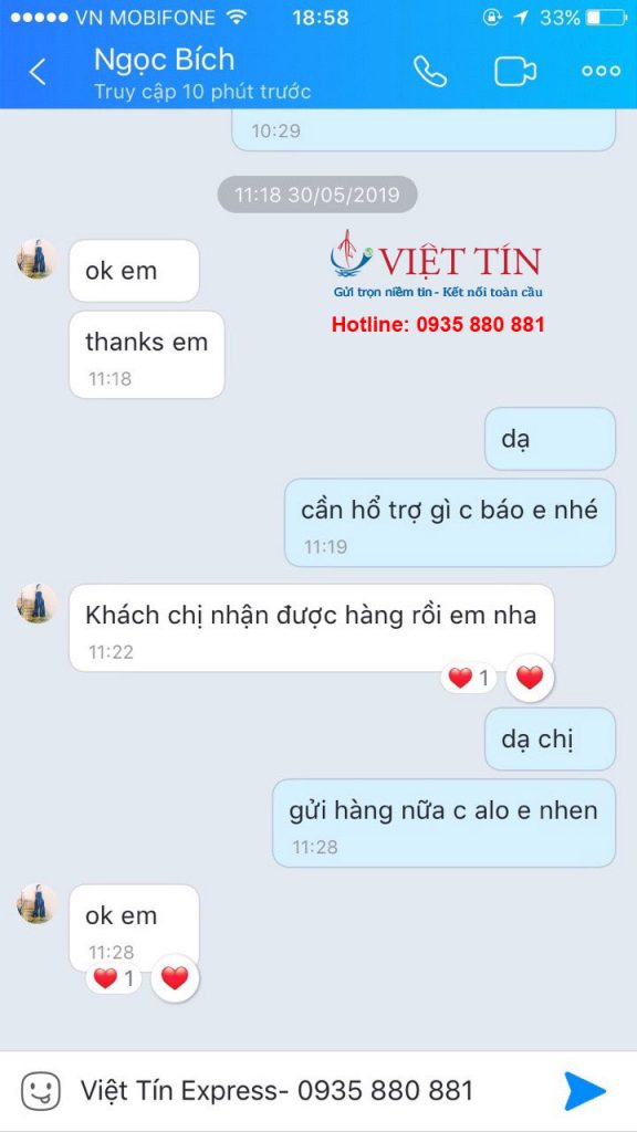 Việt Tín Express đánh giá của khách hàng