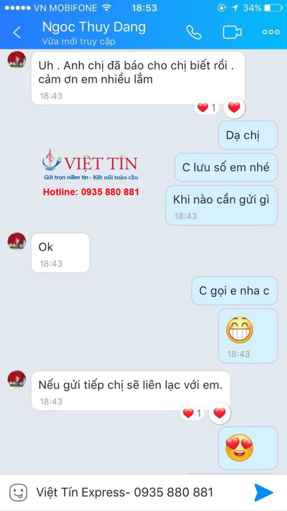 Việt Tín Express đánh giá của khách hàng